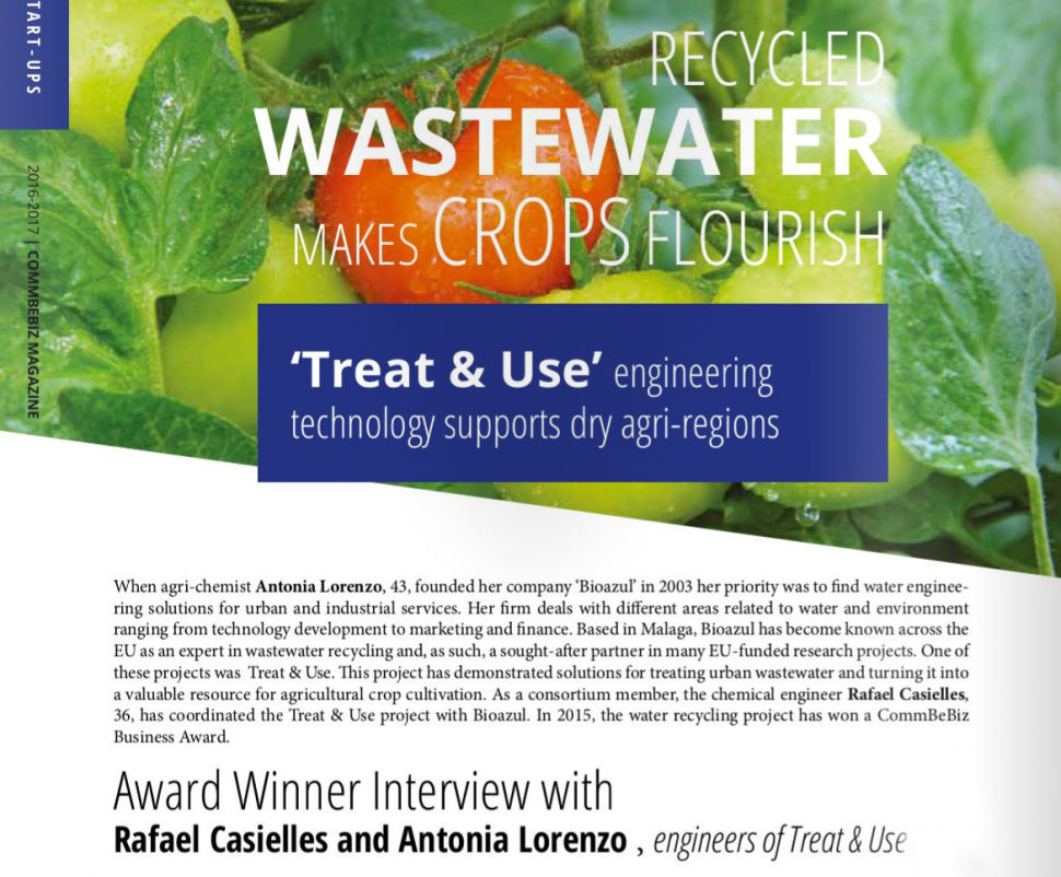 how recycled wastewater makes crops flourish